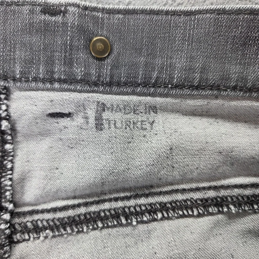 Vintage Levis Blue Star Jeans Mens 34x34 Gray Charcoal Wash Zip Fly Engineered